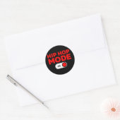 Grappig Hip Hop Design voor Mannen Vrouwen 90s Hip Ronde Sticker (Envelop)