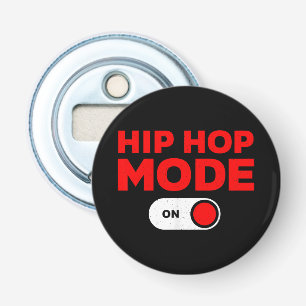 Grappig Hip Hop-ontwerp voor mannen vrouwen 90s Hi Button Flesopener