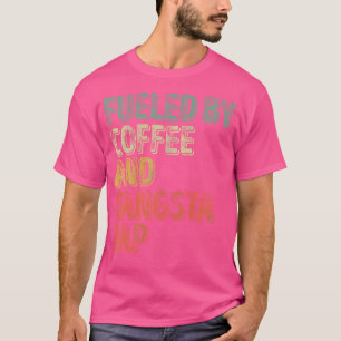 Grappig hiphop muziek Shirt gevoed door koffie en 