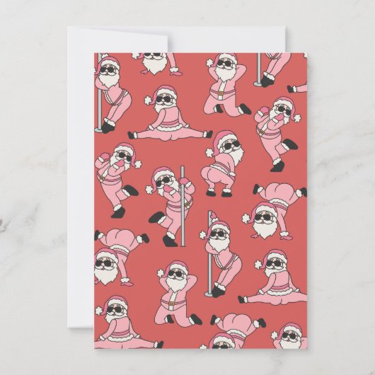 Grappig Ho Ho Ho Ho's Vriendjes Volwassen Kerstfee Kaart (Achterkant)