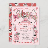 Grappig Ho Ho Ho Ho's Vriendjes Volwassen Kerstfee Kaart (Voorkant / Achterkant)