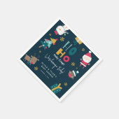 Grappig 'Ho Ho Holy Crap' Kerst Baby shower Servet (Hoek)