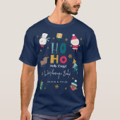 Grappig 'Ho Ho Holy Crap' We hebben een Baby! T-shirt (Voorkant)