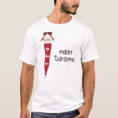 Grappig Ho Ho Vrolijk Kerstman T-shirt (Voorkant)
