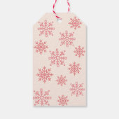 Grappig ho retro kerstfeest cadeaulabel (Achterkant)