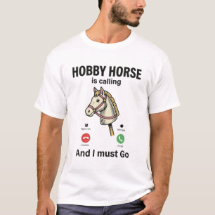 Grappig Hobby Paard Roept Vintage Vector Design T-shirt