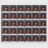 Grappig hockey cadeau inpakpapier (Vlak)