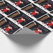 Grappig hockey cadeau inpakpapier (Hoek)