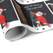 Grappig hockey cadeau inpakpapier (Rol Hoek)