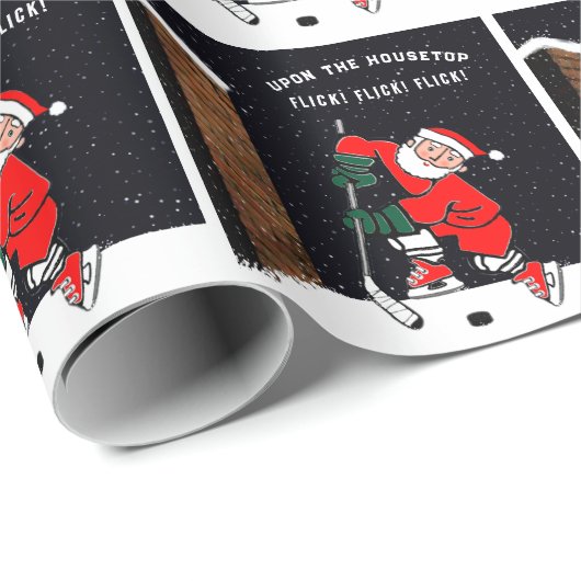 Grappig Hockey Cadeaupapier (Rol Hoek)