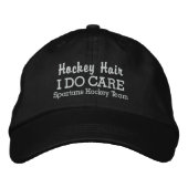 Grappig "Hockey Hair I DO Care" aangepaste teamnaa Pet (Voorkant)