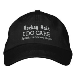 Grappig "Hockey Hair I DO Care" aangepaste teamnaa Pet