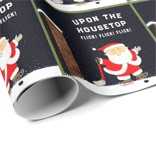 Grappig Hockey Kerstmis Cadeaupapier (Rol Hoek)