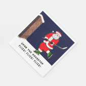 Grappig Hockey Kerstmis Servet (Hoek)