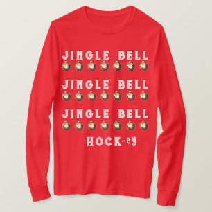 Grappig Hockey Kerstmis T-shirt