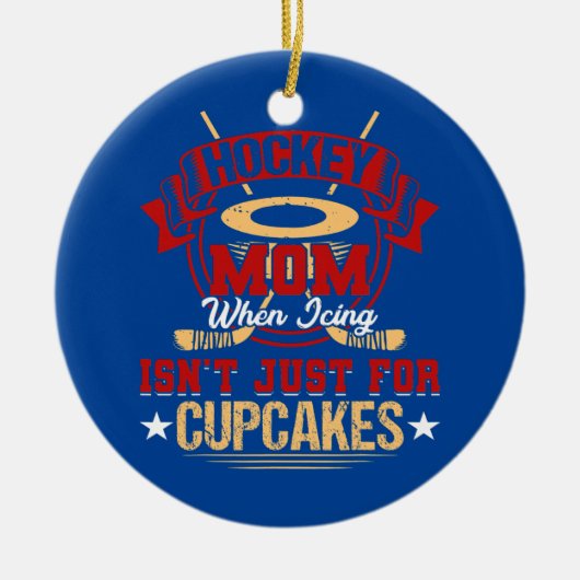 Grappig hockey mama als ik niet alleen voor keramisch ornament (Voorkant)