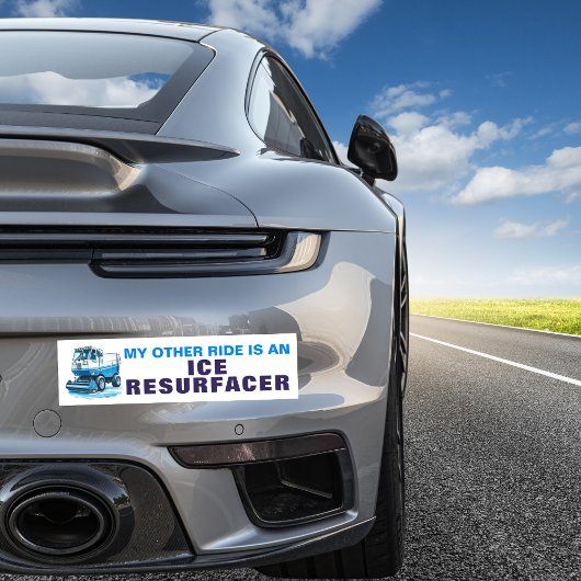 Grappig Hockey Mijn andere rit is een ijsopsteker Bumpersticker
