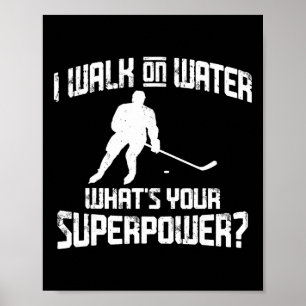 Grappig Hockey-ontwerp Mannen Vrouwen Ik Loop Op W Poster