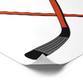 Grappig Hockey-ontwerp. Voelt als een strafbox soo Poster (Hoek)
