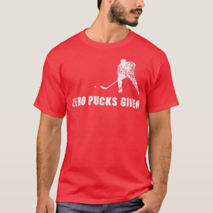 Grappig Hockey-Shirt, nul-pucks gegeven sportspele T-shirt