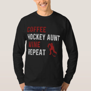 Grappig hockey tante Gezegden koffie hockey tante  T-shirt
