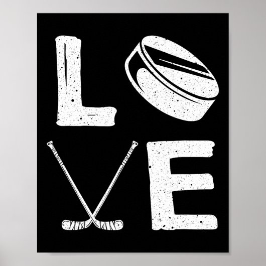 Grappig Hockeyontwerp Voor Kinderen Mannen Vrouwen Poster (Voorkant)