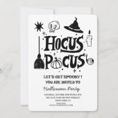Grappig Hocus Pocus Witch Halloween Kostuumfeest Kaart (Voorkant)