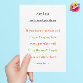 Grappig hoe ik de problemen van het woord van de W Feestdagen Kaart