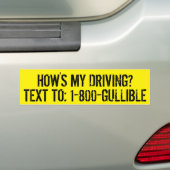 Grappig hoe mijn drijvende mobiele bestuurder is bumpersticker (Op auto)