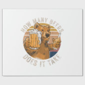 Grappig Hoeveel Bier Heb Je Nodig Cadeaupapier (Vlak)