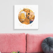 Grappig Hoeveel Bier Heb Je Nodig Canvas Afdruk (Insitu (Woonkamer))