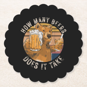 Grappig hoeveel biertjes het kost kartonnen onderzetters
