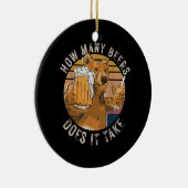 Grappig hoeveel biertjes het kost keramisch ornament (Rechts)