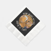 Grappig hoeveel biertjes het kost servet (Hoek)