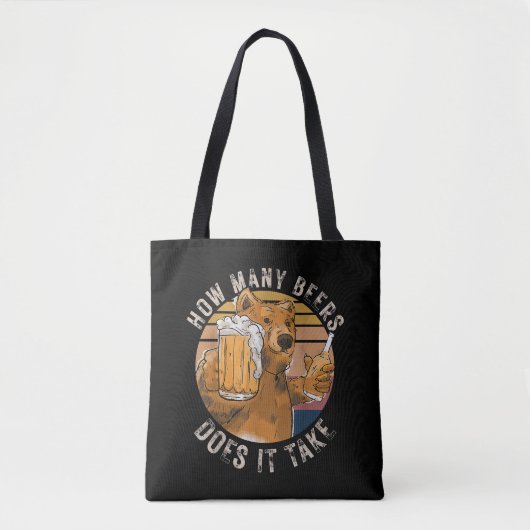 Grappig hoeveel biertjes het kost tote bag (Voorkant)