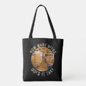 Grappig hoeveel biertjes het kost tote bag (Achterkant)