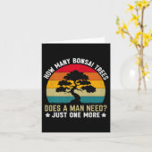 Grappig hoeveel bonsaibomen heeft een Man nodig _ Kaart (Gele Bloem)