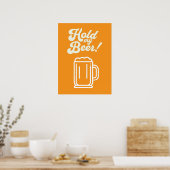 Grappig 'Hold My Beer' Bar Poster (Keuken)