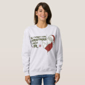 Grappig Holiday Runner Gift Kerst Hardlopen Trui (Voorkant volledig)