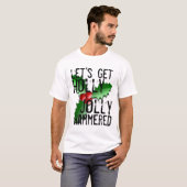Grappig Holly Jolly Bladeren T-Shirt (Voorkant volledig)