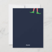 Grappig Holly Jolly Prettig Kerstfeest! Feestdagenkaart (Achterkant)