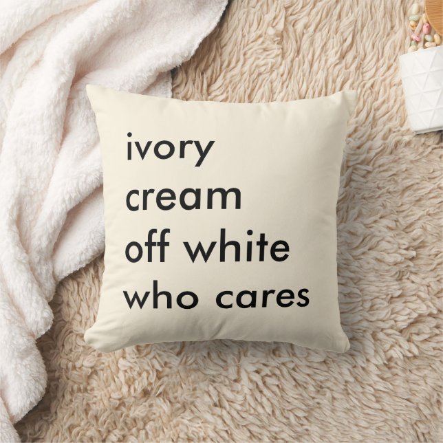 Grappig Home Decor Humor Custom Ivoor Sierkussen (Deken)