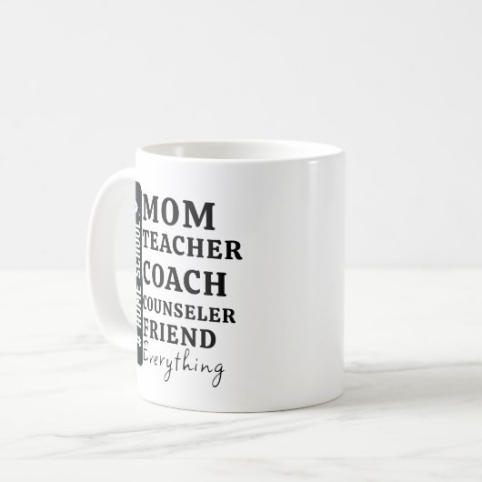 Grappig Home School Mama Moederdag geschenken Koffiemok (Voorkant links)