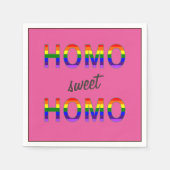 Grappig homo lief homo servet (Voorkant)