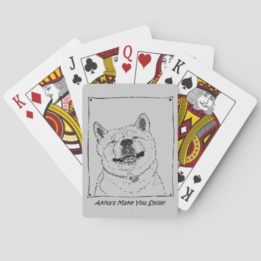Grappig hond afbeelding pokerkaarten (Achterkant)