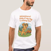 Grappig Hond Avontuur T-shirt (Voorkant)