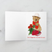 Grappig Hond/Laboratorium Valentijn voor iedereen Feestdagen Kaart (Binnen)