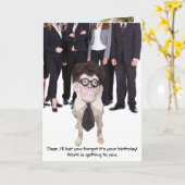 Grappig Hond/Laboratorium voor Papa of Mannetje Kaart (Gele Bloem)