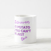 Grappig hondencitaat: Goldens zijn als chips Koffiemok (Center)