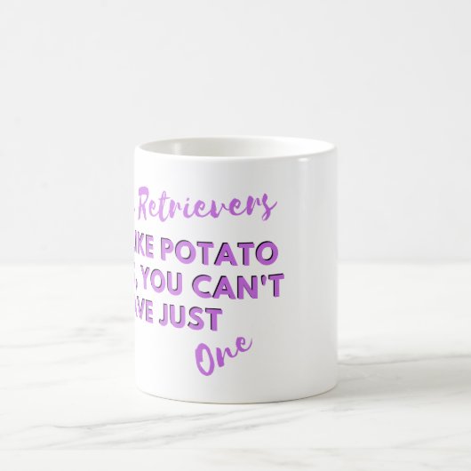 Grappig hondencitaat: Goldens zijn als chips Koffiemok (Center)